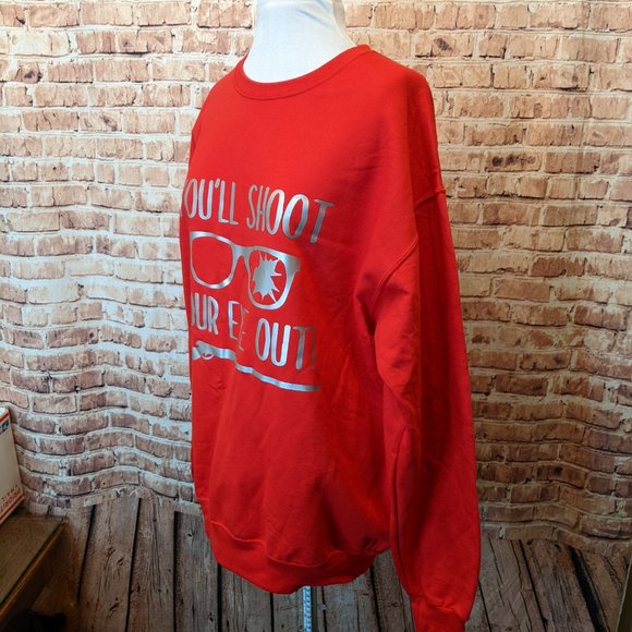 A Christmas Story Inspired Sweatshirt Size Large 42-44 - Picture 3 of 11